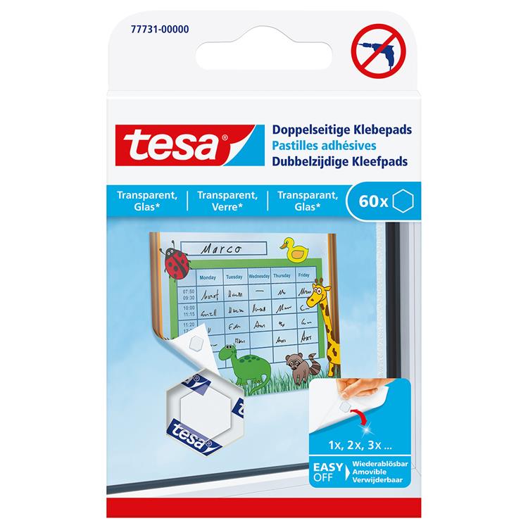 Tesa 1059905 - podkładki samoprzylepne dwustronne | 15 sztuk