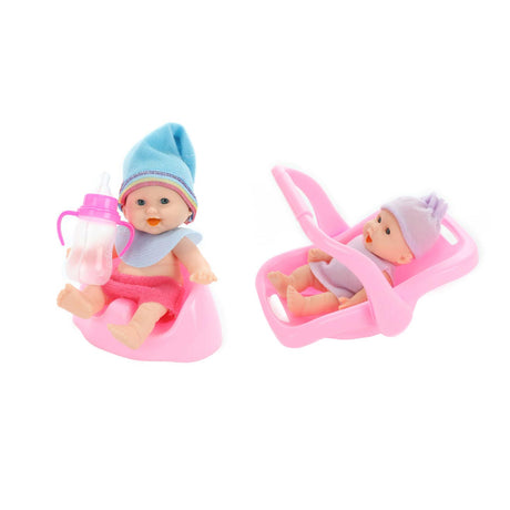 Beau-beau baby Beau mini laleczka siedząca, 12 cm
