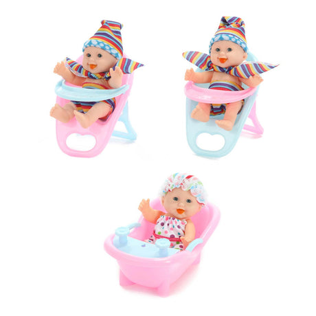 Beau-beau baby Beau mini laleczka siedząca, 12 cm