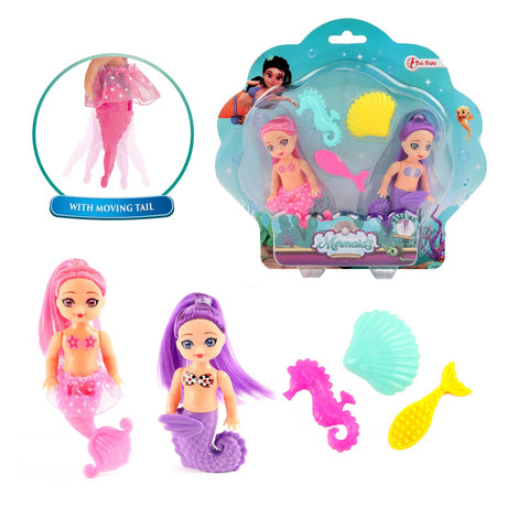 Toi-toys syrenka lalka syrenka z akcesoriami, 12cm