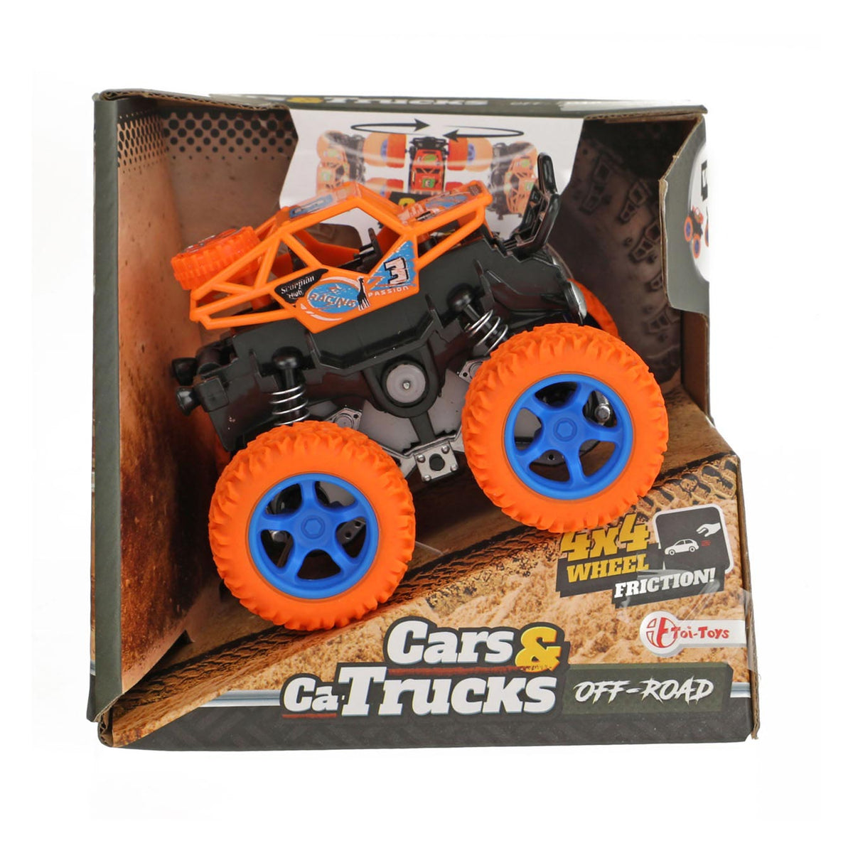 Toi-zabawki vehicool monster truck 20520z, 4 osie.