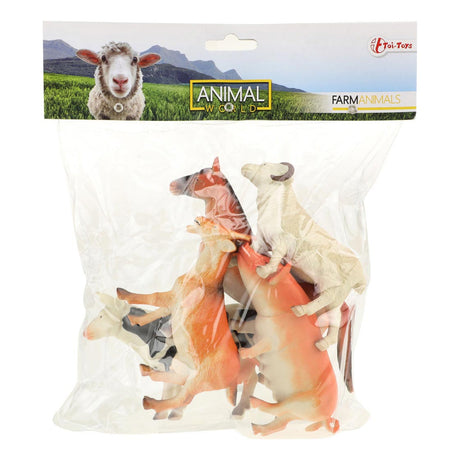 Toi-zabawki Animal World Farm Animals Deluxe, 5 szt.