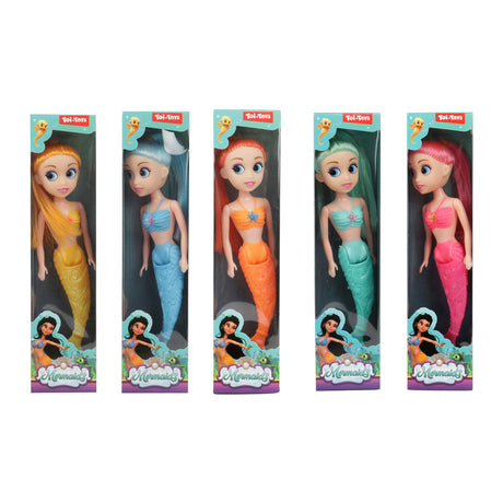 Toi-toys syrenka lalka syrenka z giętym ogonem, 18cm