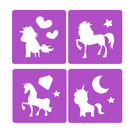 Toi-toys Zestaw kredek chodnikowych Dream Horse Unicorn z 4 szablonami
