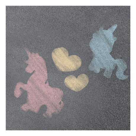 Toi-toys Zestaw kredek chodnikowych Dream Horse Unicorn z 4 szablonami
