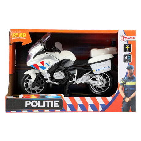 Toi-zabawki motocykl policyjny holenderski ze światłem i dźwiękiem