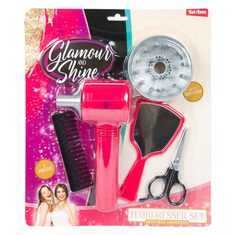 Toi-Toys Glamour Shine Kapperset z fohn dyfuzorem
