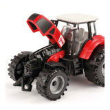 Traktor Toi-zabawki z tarciem czerwony, 19cm