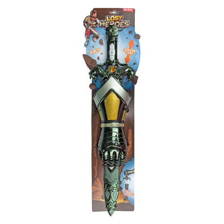 Toi-toys Zestaw kostiumów zagubionych bohaterów rycerz z mieczem i ręką, 53cm