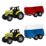 Toi-toys Ackers Ville traktor i przyczepa ze światłem i dźwiękiem, 10cm