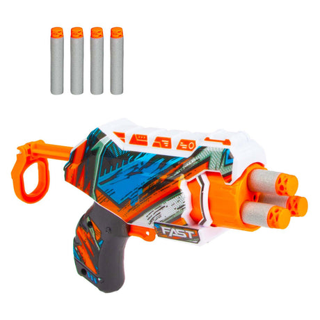Pistolet strzelecki Toi-toys Foam Strikex nano z 4 piankowymi strzałami