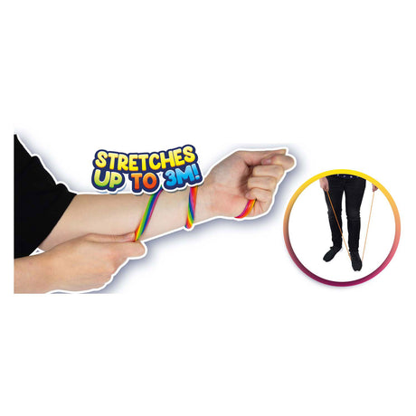 Toi-toys toi zabawki super rozciągliwa lina tęczowa blister zawierający 2 sztuki