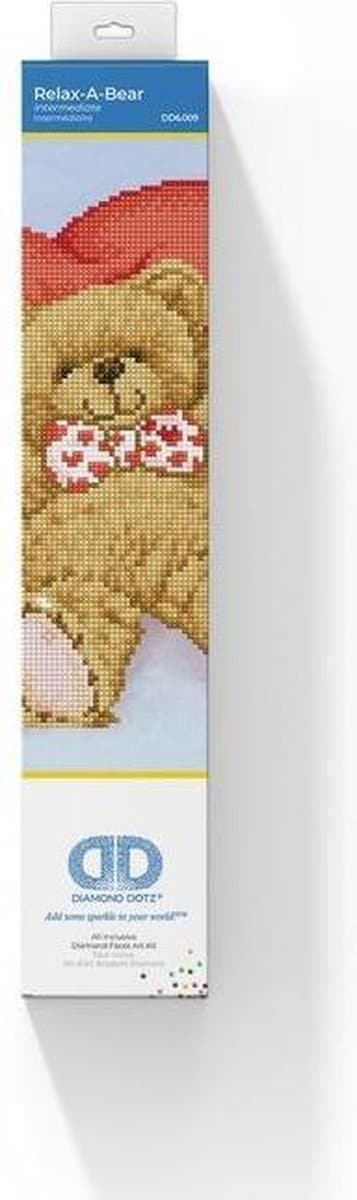 Jednostkowy obraz diamentowy marki - diamentowy dotz relaks niedźwiedzia - 35x27 cm