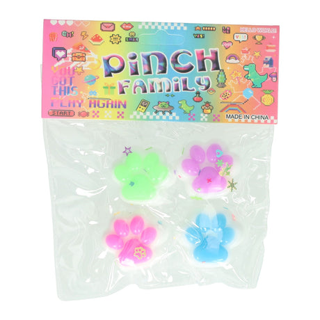 Jono Toys Pinch Family - Zwierzęca Łapa Gąbczasta - 4 szt.
