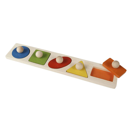 Primi passi - duże puzzle w kształcie drewnianej deski z nabijanymi ćwiekami