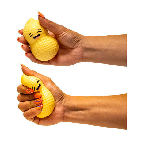 Jono toys squeeze xl pinda pu slow rice 10x5,5 cm. | 12 stuks
