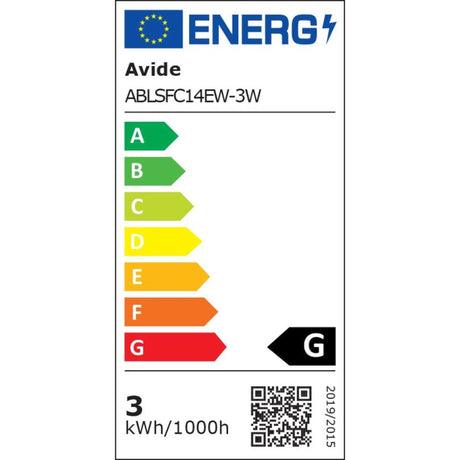 Lampa świecowa LED z miękkim żarnikiem Avide 3W, oprawa E14 2700 kelwinów 180 lumenów