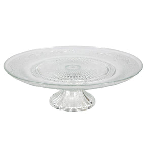 Svenska living taartplateau glas transparant 28,9x9cm