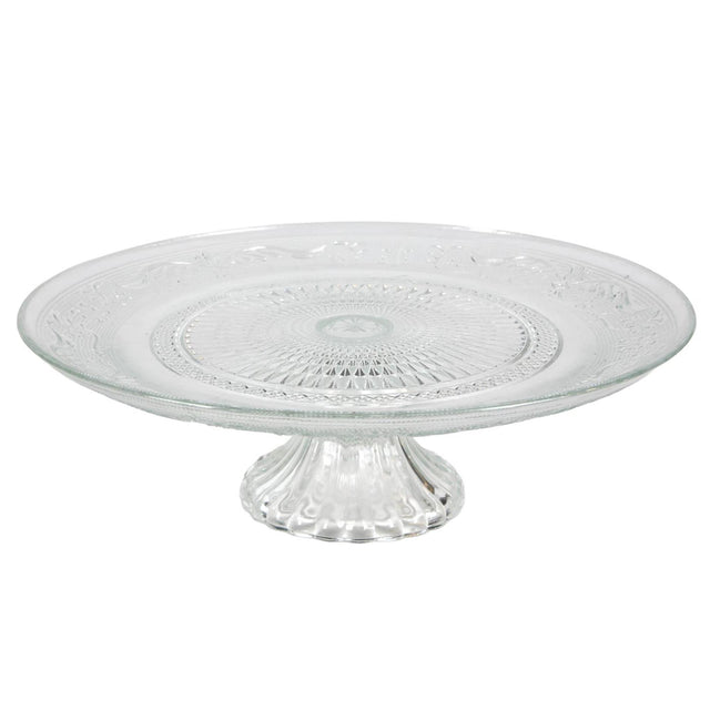 Svenska living taartplateau glas transparant 28,9x9cm