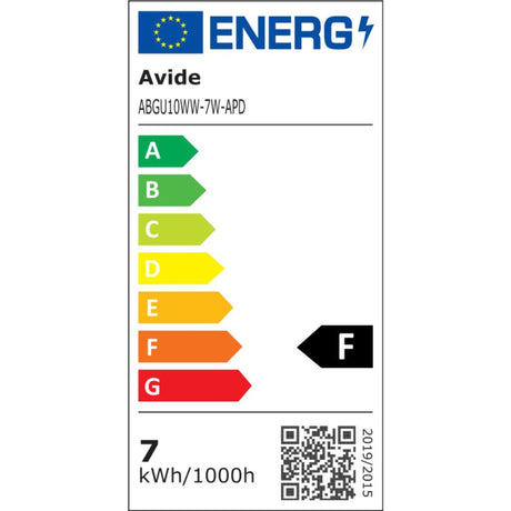 Lampa punktowa LED Avide z możliwością ściemniania 7W oprawa Gu10 3000 kelwinów ciepła biel max. 600 lumenów