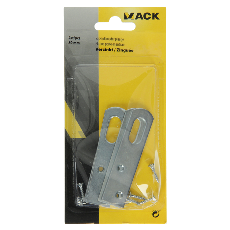 Mack 1013285 - 4 oczka do stojaka ocynkowane 80 mm | 5 sztuk