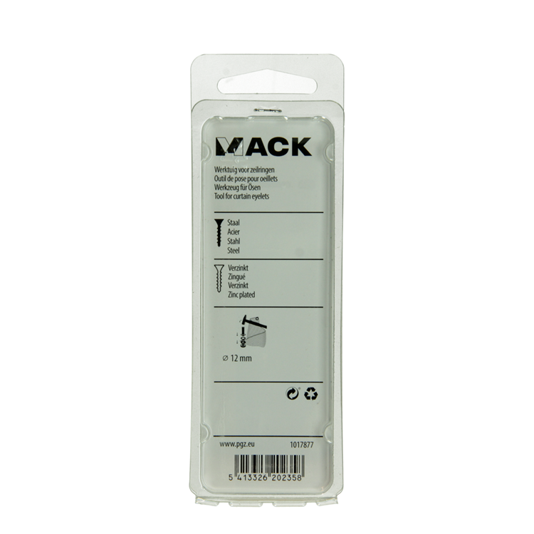 Mack 1017877 - narzędzie do oczek stalowych 1 szt. 12 mm | 5 sztuk