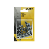 Mack 1013312 - 4 haki do łóżek ocynkowane 49 x 35 mm | 5 sztuk