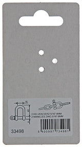 Mack 1008468 - 2 szczęki proste 8mm ocynkowane | 10 sztuk