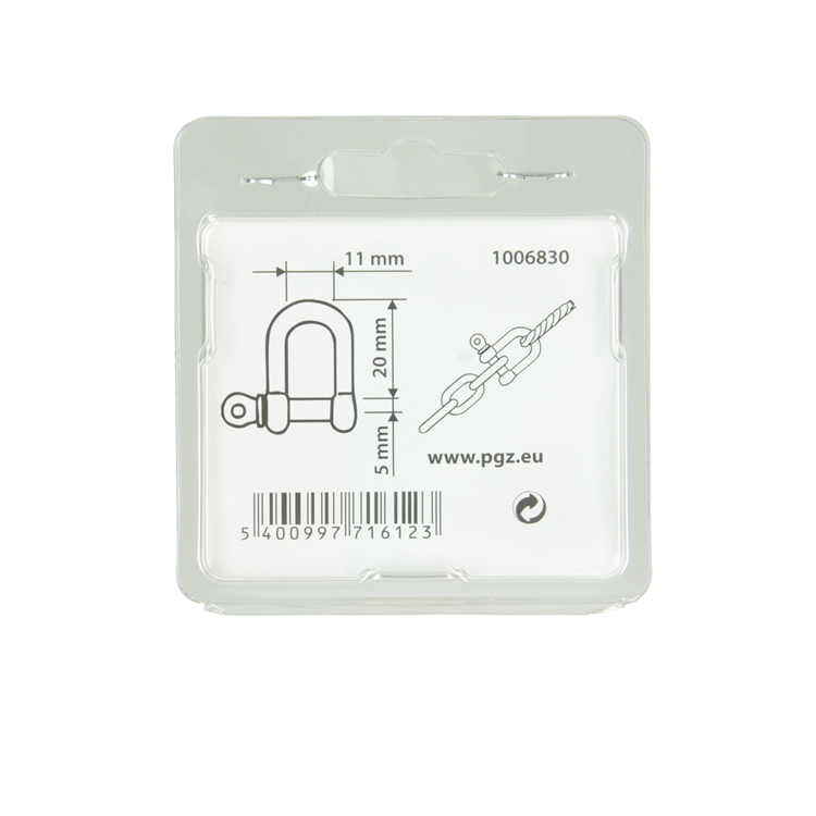 Mack 1006830 - 2 fazy, ocynkowane, proste, bl 3 16 cali - 5 mm | 5 sztuk