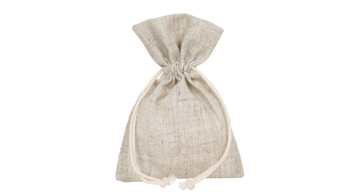 Katoenen zakje 9x12cm naturel 10 stuks