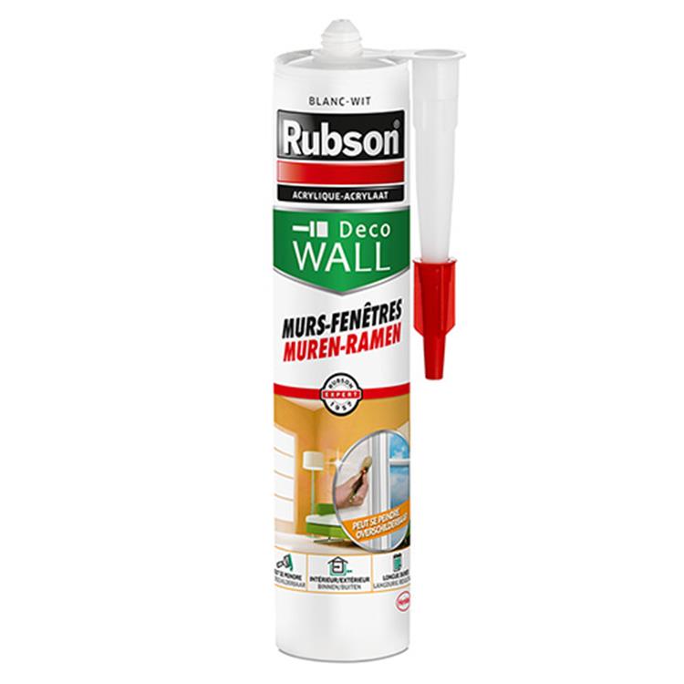 Rubson 1046431 - ściany okienne akrylowe białe 280ml | 6 sztuk