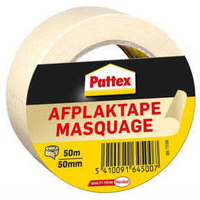 Pattex 1002691 - taśma maskująca 50mx50mm | 12 sztuk