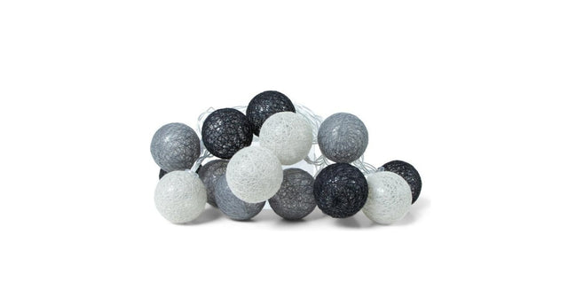 Lichtslinger cozy grijs small 15 led 3 mtr. binnen excl. bat