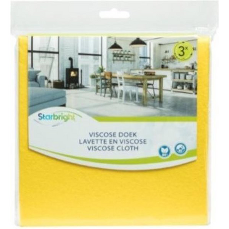 Starbright 1063308 - tkanina wiskozowa żółta 3szt. 38 x 38 cm sb | 10 sztuk