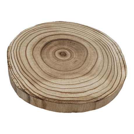 Ozdobny krążek z drewna iglicowego paulownia spalony, ø 20cm