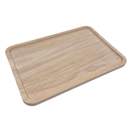 Prostokątna drewniana taca Playwood o średnicy 31,5 cm