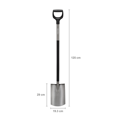 Fiskars 1069392 - ergonomiczna łopata ogrodowa okrągła | 4 sztuki