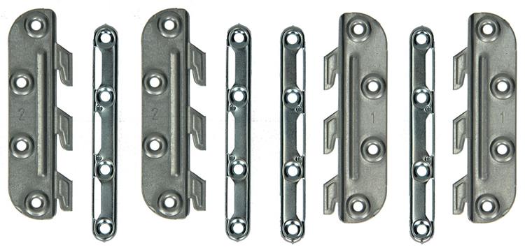 Mack 1013463 - zestaw 4 haczyków do łóżeczka, puste 135mm | 5 sztuk