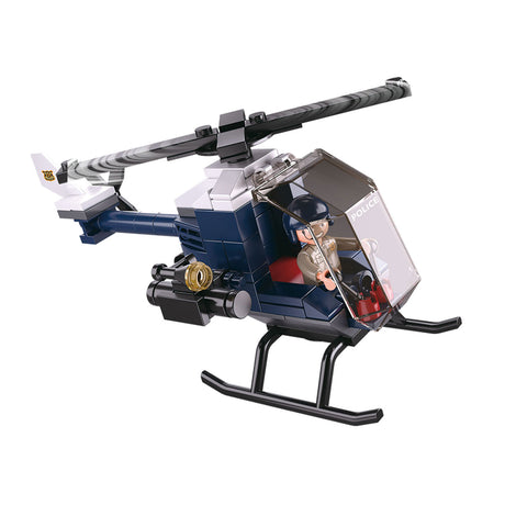 Helikopter policyjny w Slubaniu