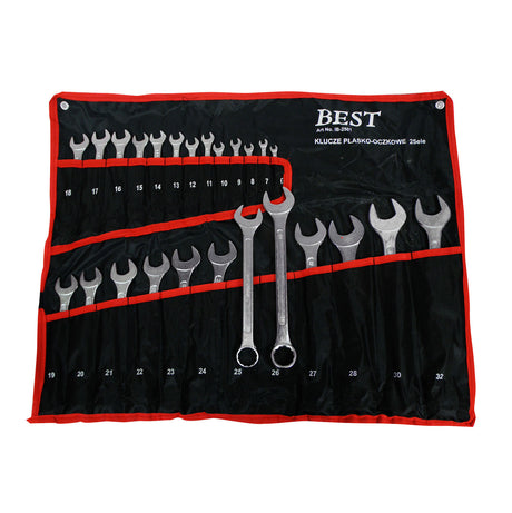 Silver platte-oogmoersleutel 25szt. 6-32mm