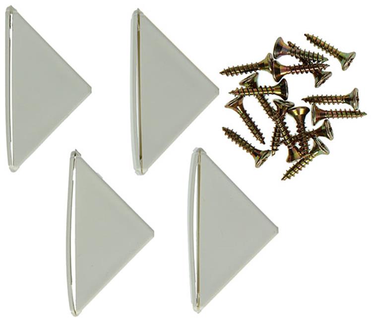 Mack 1013643 - 4 corner connectors high white | 5 sztuk