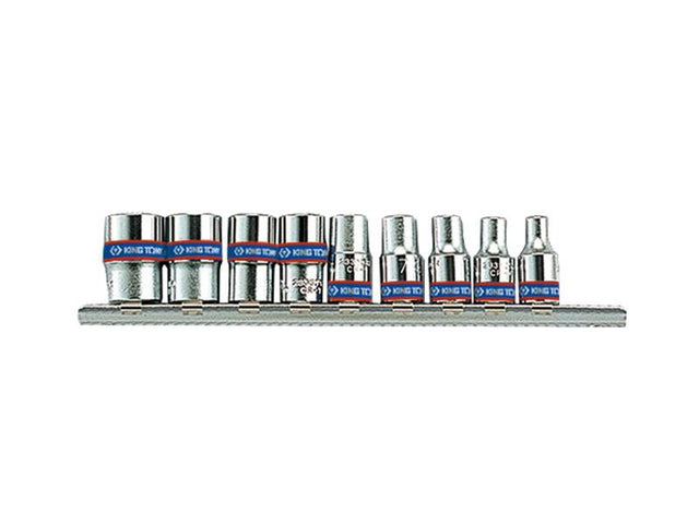 King tony socket set 1 4 9cz. kort spoor