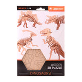 Drewniane puzzle 3D z dinozaurami firmy Johntoy John