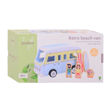 Drewniany autobus plażowy Jouéco joueco z akcesoriami
