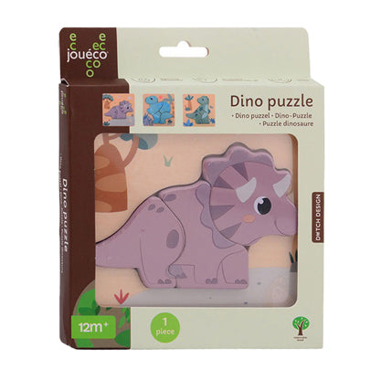 Puzzle dinozaurów Jouéco. Asortyment 3+3.