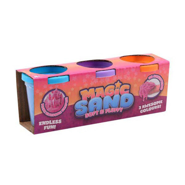 Magiczny piasek do zabawy Johntoy, 3 szt.