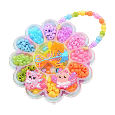 Johntoy twinkle pets - zestaw koralików w pudełku z kwiatami.