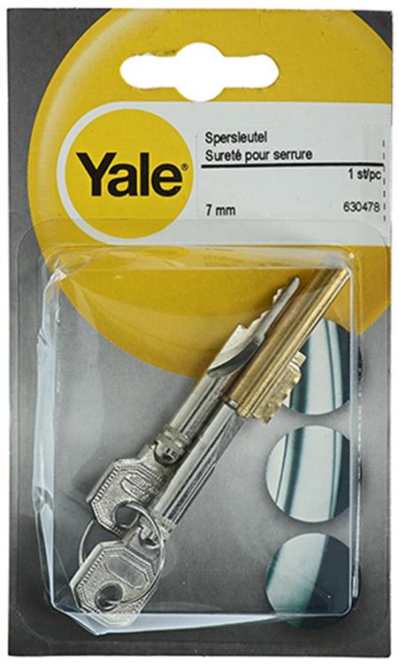 Yale 1019187 - 1 klucz 7mm flora 1020e 41677 | 3 sztuki