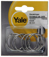 Yale 1019227 - 6 breloków 30mm | 10 sztuk