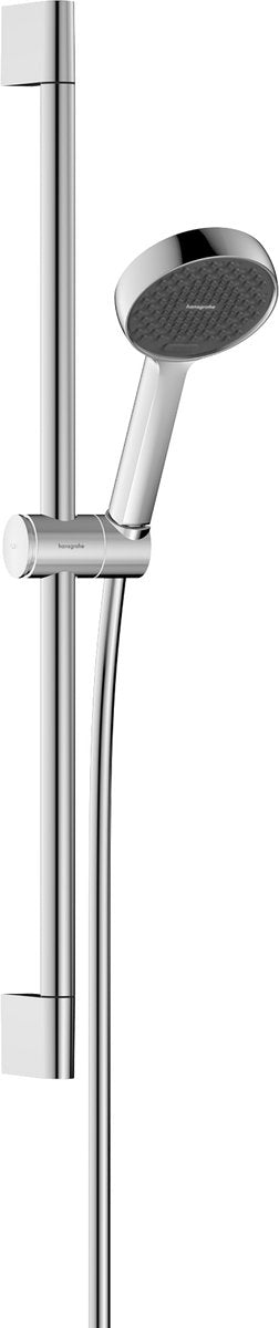 Hansgrohe aktywator s - zestaw prysznicowy - oszczędzanie wody ecosmart - sterowanie przyciskiem wyboru - 95 mm - z drążkiem przesuwnym - 65 cm - 2 funkcje strumienia - chrom